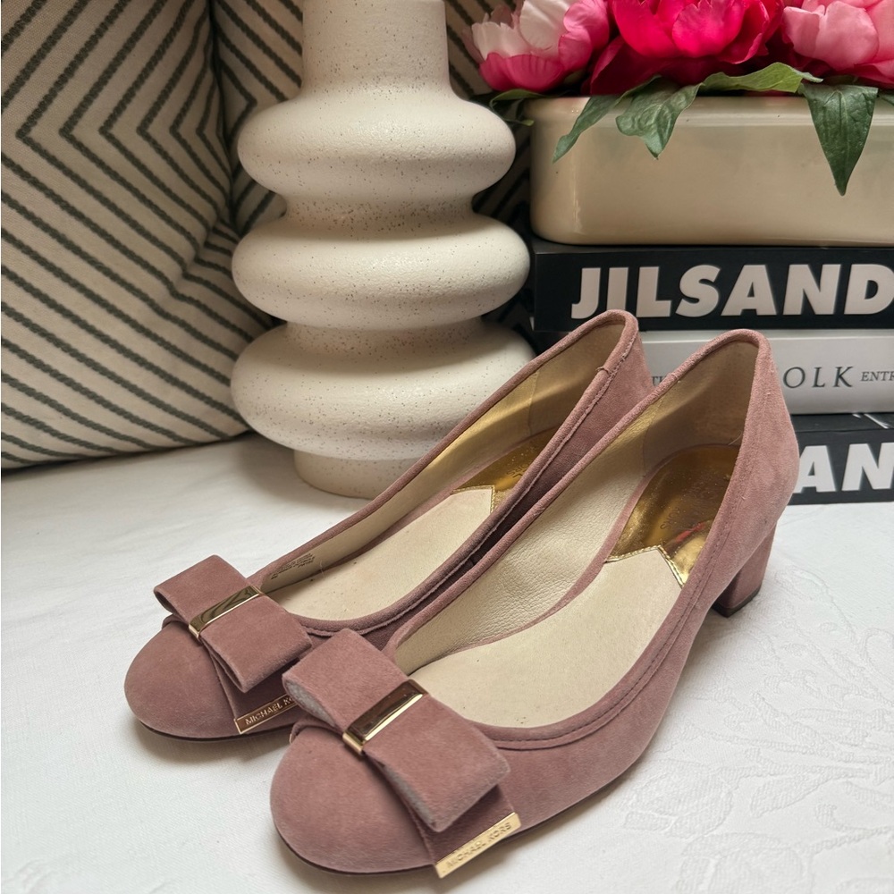 Michael Kors Mauve Flats with Bow Detail
